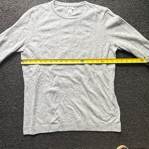 LLBean Cashmere Women’s Gray Crew Neck Sweater